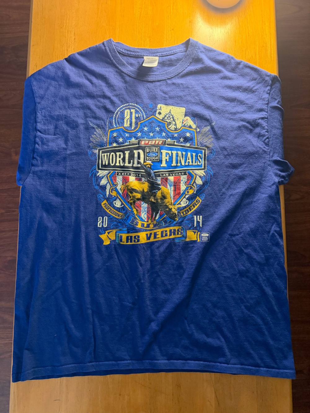 Blue PBR x Ford 2014 World Finals Rodeo Shirt